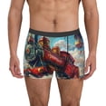 thumbnail image 1 of Fotbe Beautiful Red Train Hot Air Balloon Calzoncillos Tipo Boxer con Bolsa de Soporte Total para Hombre, X-Temp Fresco, Transpirable y de Secado Rápido-Small, 1 of 5