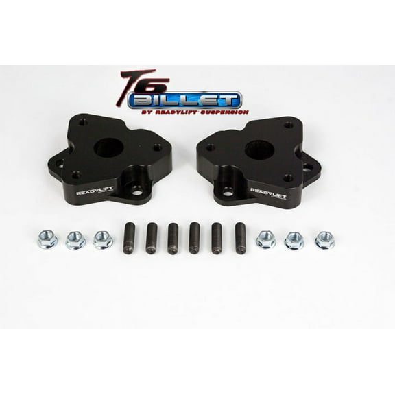 ReadyLift Suspension 06-15 Dodge Ram 1500 2.0in T6 Billet Aluminum Leveling Kit Anodized - Black