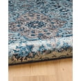 thumbnail image 5 of Linon Emerald Blue & Ivory 6.7x9.7 Area Rug, 5 of 10