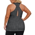 thumbnail image 6 of GHIIYER Plus Size Workout Tops for Women Sleevless Racerback Vest Top Athletic Yoga Running Shirts Size 5XL, 6 of 6
