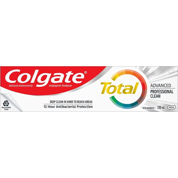 Colgate Total Advanced Professional Clean Toothpaste, Multi-Benefit ...