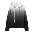 thumbnail image 6 of UTSJKR Women's Oversized Gradient Hoodies Full Zipper Long Sleeve Pullover Sweatshirt Fleece Lined Warm Jacket 2024 Fashion Winter Outwear Black S, 6 of 6