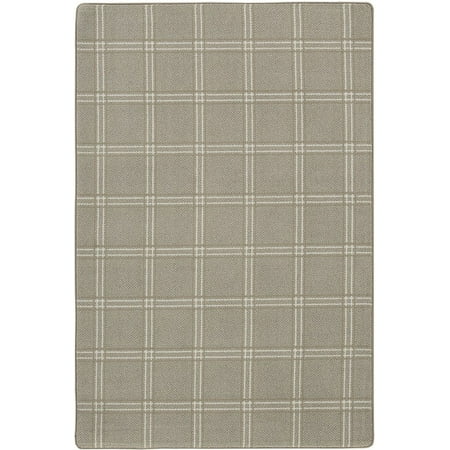 Milliken Imagine Figurative Area Rug PANE PLAID LAMBSWOOL Pane Plaid Lambswool Plaid Lines 8ft x 10ft