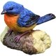 thumbnail image 1 of Estatua De Pájaro Figuras De Pájaros De Resina Adorno De Pájaro Para Decoración De Mesa De Fiesta De Boda De Oficina En Casa - Azul, 1 of 5