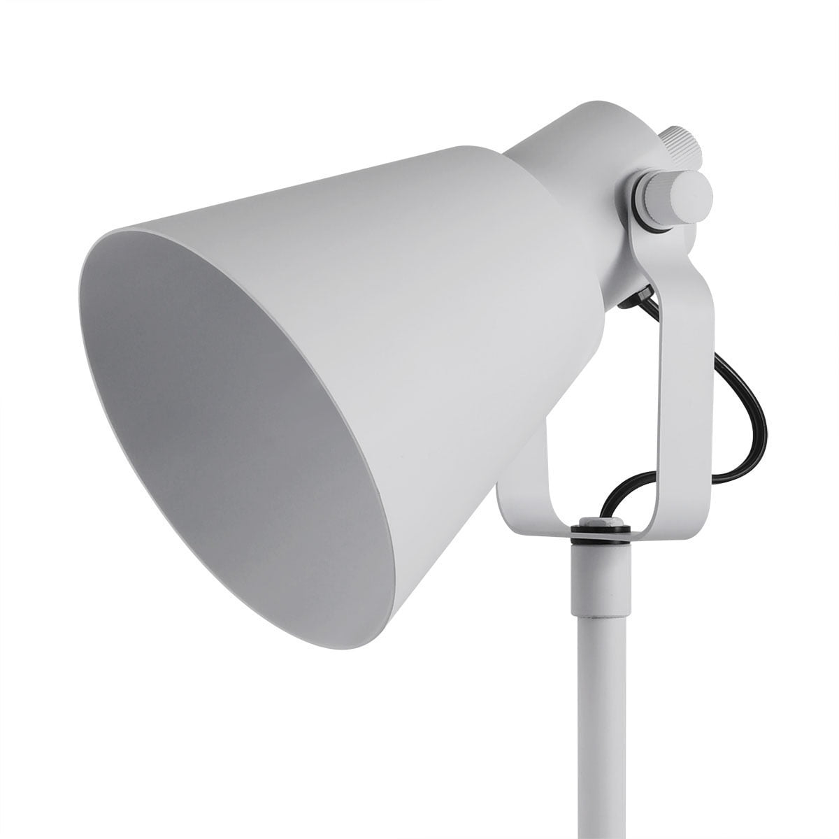 Mainstays 64” Modern Adjustable Gray Floor Lamp with Gray Shades