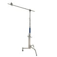 thumbnail image 2 of Savage 20" 3-Section Stainless Steel C-Stand with Grip Arm Kit, 25 lbs Capacity, 64" Height, 2 of 10