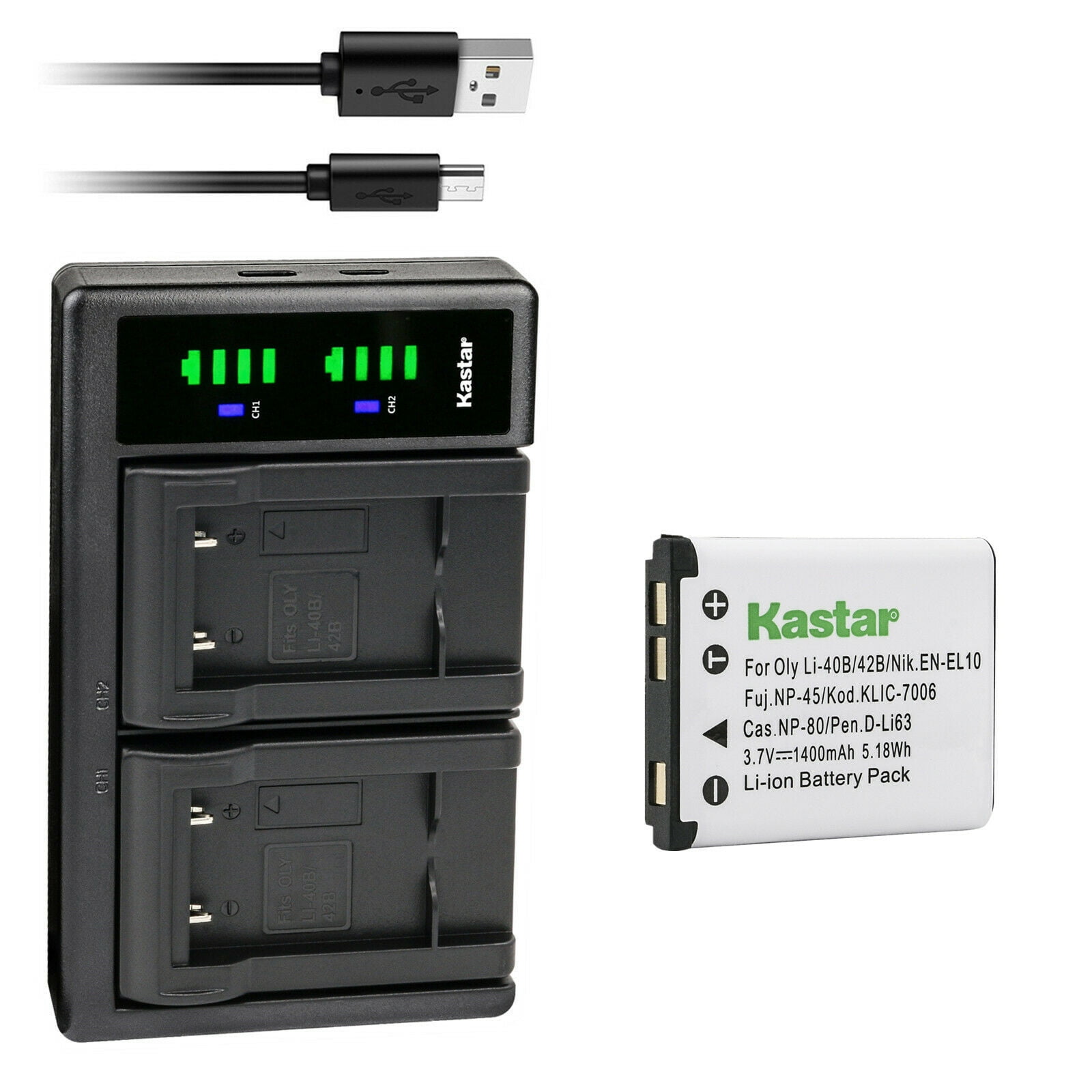 Kastar 1-Pack D-Li63 Battery and LTD2 USB Charger Compatible with Pentax  Optio L36, Optio L40, Optio LS465, Optio LS1000, Optio LS1100, Optio M30, Optio  M40, Optio M90, Optio M900, Optio NB1000 Camera