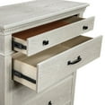 thumbnail image 6 of New Classic Furniture Silver Sands Wood 5-Drawer Chest in Gray, 6 of 7