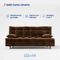thumbnail image 2 of LASE Muebles Sofá Cama Janeiro Matrimonial Sillón Reclinable 3 Posiciones Boucle Chocolate, 2 of 7