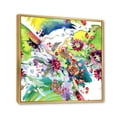 thumbnail image 3 of Designart 'Wildflowers and Vibrant Wild Spring Leaves X' Modern Framed Canvas Wall Art Print, 3 of 5