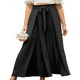 thumbnail image 1 of Pantalones Casuales de Pierna con Abertura para Mujer, Pantalones de Playa Holgados Estilo Palazzo de Cintura Alta, Pantalones de Verano Estilo Bohemio con Bolsillos. Negro M, 1 of 8