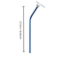 thumbnail image 2 of Stainless Steel Straws, 8.5 Inch Bent Reusable Metal Straws with Blue Color, for Smoothies, Coffee, Tea, Water Bottles, Daily Use, Party Supplies, 2 of 2
