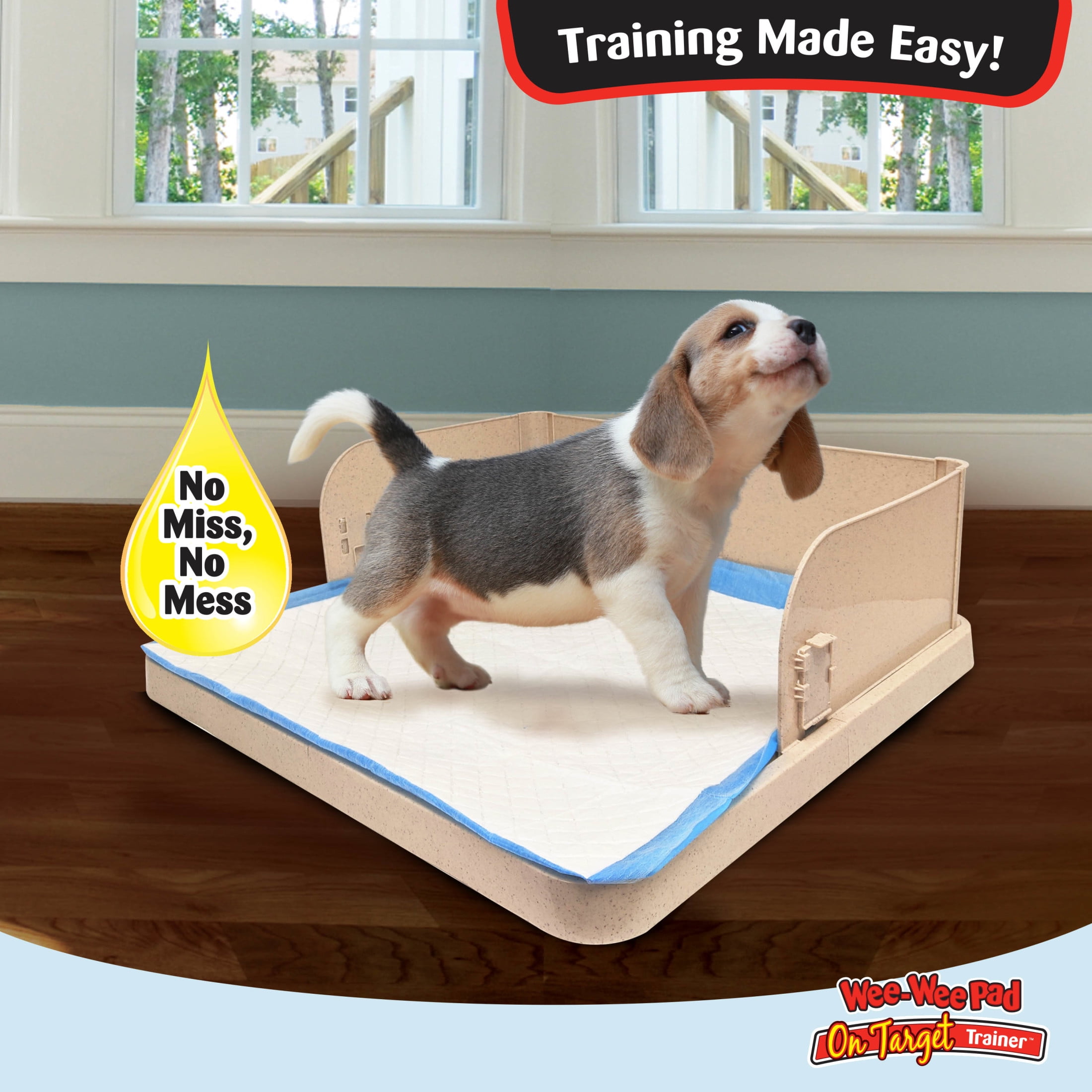 Four Paws Wee-Wee Pad On Target Trainer Dog and Puppy Training Tray 22" x 22.7" (1 Count)