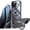 Black, variant on JETeacka iPhone 16 Pro Max Auto Lock Case Privacy Screen Protector Magnetic Stand Heavy Duty Full-Body Shockproof Cover-Black
