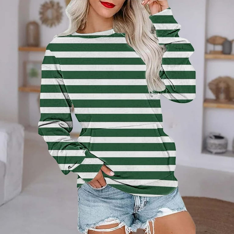 Pocket Striped Sweatshirt Pocket Striped Sweatshirt