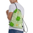 thumbnail image 3 of Kdxio St Patrick's Day11 Print Drawstring Backpack Bag,Waterproof Draw String Back Sack, Gym Drawstring Bags Swim Bag For Unisex, 3 of 9
