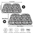 thumbnail image 7 of Lsque Tropical Leaves Car Windshield Sun Shade | Accordion Folding Style Auto Shade for Car Truck SUV Van | Blocks UV Rays Sun Visor Protector | Small, 7 of 7