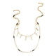 thumbnail image 2 of Collar para mujer, Joyas para mujer, Accesorios de joyería para mujer, Collar sencillo y sencillo de cuentas de arroz para mujer, Collar con colgante de estrella de cinco puntas doble, Collar de aleac, 2 of 5
