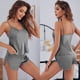 thumbnail image 1 of Conjunto de pijama de satén para mujer, camisola de verano, pantalones cortos finos y sexys de dos piezas 2299, 1 of 6