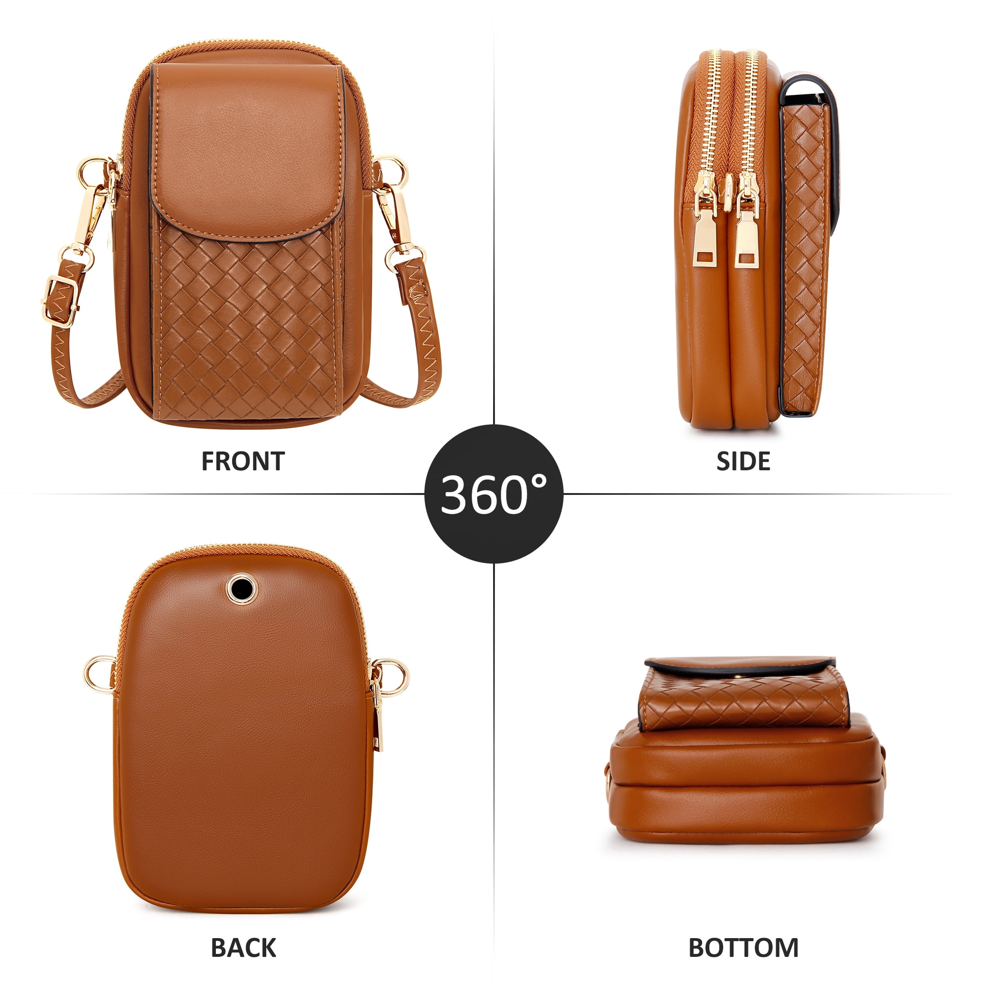 Badiya Small Crossbody Phone Bags for Women with Card Slots, Women Phone Purse Wallet Phone Bag