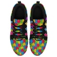 thumbnail image 2 of Autism Shoes Women Men Running Sneakers Autism Awareness Puzzle Print Tennis Walking Shoes Black Size 7, 2 of 5