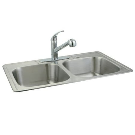 Kingston Br 33 L X 22 W Double Basin Undermount Kitchen Sink Kingston Br 33 L X 22 W Double Basin Undermount Kitchen Sink Combo With Faucet And Strainer