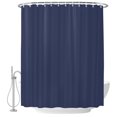 thumbnail image 2 of Shower Curtains for Bathroom, Pure Dark Blue Waterproof Fabric Shower Curtain, Simple Solid Color Decorative Bathroom Curtain for Bathtub, 36"x72", No Hooks Included, 2 of 9