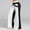 Black, variant on Womens Pants Women Patchwork Bell Bottoms Flare Trousers Mid Waisted Wide Leg Yoga Pants