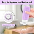 thumbnail image 2 of MateeyLife 17PCS Travel Bottles for Toiletries, TSA Approved Travel Size Containers, Leak Proof Travel Containers for Toiletries, Silicone Travel Kit for Shampoo, Conditioner, Lotion & Creams Purple, 2 of 7