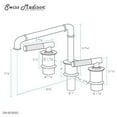 thumbnail image 3 of Avallon 8 in. Widespread, Sleek Handle, Bathroom Faucet in Brushed Gold, 3 of 10