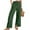 Army Green, variant on Byworldtasic Women's Wide Leg Linen Pants Casual Breathable Loose Trousers Elastic Waist Palazzo Pants with Pockets