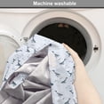 thumbnail image 6 of Nautical Dog Crate Cover, Summer Marine Themed Pattern with Whales and Fishes Underwater, Easy to Use Pet Kennel Cover Small Dogs Puppies Kittens, 7 Sizes, Pastel Purple and Multicolor, by Ambesonne, 6 of 6
