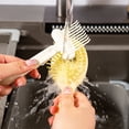 thumbnail image 4 of HomelyJoy Modern Black 2 in 1 Hairbrush Cleaner Tool, Portable Hair Brush Cleaning Rake with Dense Nylon Bristles, Comb Cleaner Solution for Home Salon Travel, 4 of 9