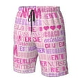 thumbnail image 3 of Wukai Best Mom ever Print Beach Trunks with Compression Liner Swimsuit Quick Dry Beach Sports Shorts with Pocket-Small, 3 of 8