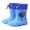 Blue, variant on Otqutp Boys Girls Dinosaur Rain Boots Non-Slip Waterproof Easy-On Rubber Boots Adjustable Outdoor Playing Rainboots