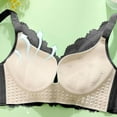 thumbnail image 4 of Ohufall Women's Wireless Lace Bras Push Up Wire Free Everyday Bras No Underwire Breathable Bras, 34B/C-46B/C, 4 of 5