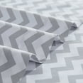 thumbnail image 3 of Mellanni 4-Piece Iconic Queen Bedsheet Set - Microfiber, 16" Deep Pocket, Cooling, Wrinkle, Fade, Stain Resistant, Chevron Gray, 3 of 7