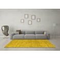 thumbnail image 3 of Ahgly Company Indoor Rectangle Abstract Yellow Contemporary Area Rugs, 2' x 3', 3 of 4