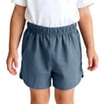 thumbnail image 3 of MKOSPLRT Kid's Sweat Shorts Casual Solid Pull on Shorts Comfy Cotton High Elastic Waisted Workout Lounge Shorts 3Months-4Years, 3 of 9