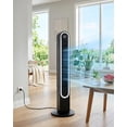 thumbnail image 2 of Ktaxon 42" Bladeless Tower Fan, Portable Floor Fan with Remote Control, LED Display, Adjustable 150° Oscillating, 3 Speeds, 4 Modes & 9H Timer, Ultra-Quiet Cooling Fan for Home Office Bedroom, 2 of 9