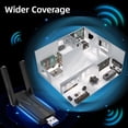 thumbnail image 2 of Adaptador WiFi USB ElecMoga AC 1300 Mbps de doble banda 5G/2.4G, 2 of 9