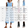 thumbnail image 3 of HBGVBA Women Summer Casual Jumpsuits,Solid Color Round Neck Sleeveless Breasted Cargo Jumpsuit with 3/4 Length Pant, 3 of 5