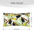 thumbnail image 2 of King Pillow Cases Standard Size - Cute Toucan Monstera On Branch Soft Envelope Closure Microfiber Block Print Pillow Cover, Wrinkle Stain Resistant Travel Pillow Covers Standard Size 20x36in, 2 of 7