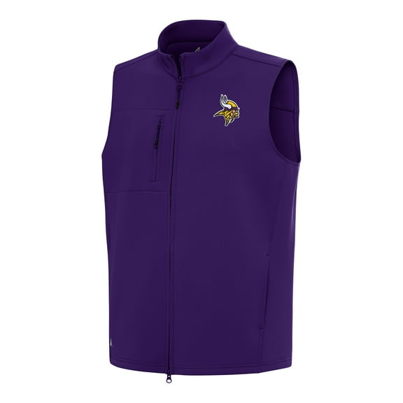 Men's Antigua Purple Minnesota Vikings Demand Full-Zip Vest