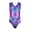 Purple, variant on Baby Girl Swimsuit Kids Summer Gymnastics Leotard Racer One Piece Swimsuits Girls Bathing Suits Purple 9-10 Years