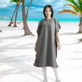 thumbnail image 4 of Playa Surf Poncho Secado Rápido Baño Vela Surf Surfers L XL Gris Sunnimix Capa de playa, 4 of 8