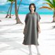 thumbnail image 4 of Surf Poncho Beach Dry Robes de neopreno  protección capucha Absorbente de agua para ejercicio de , Gris, s DYNWAVEMX Capa de playa, 4 of 7