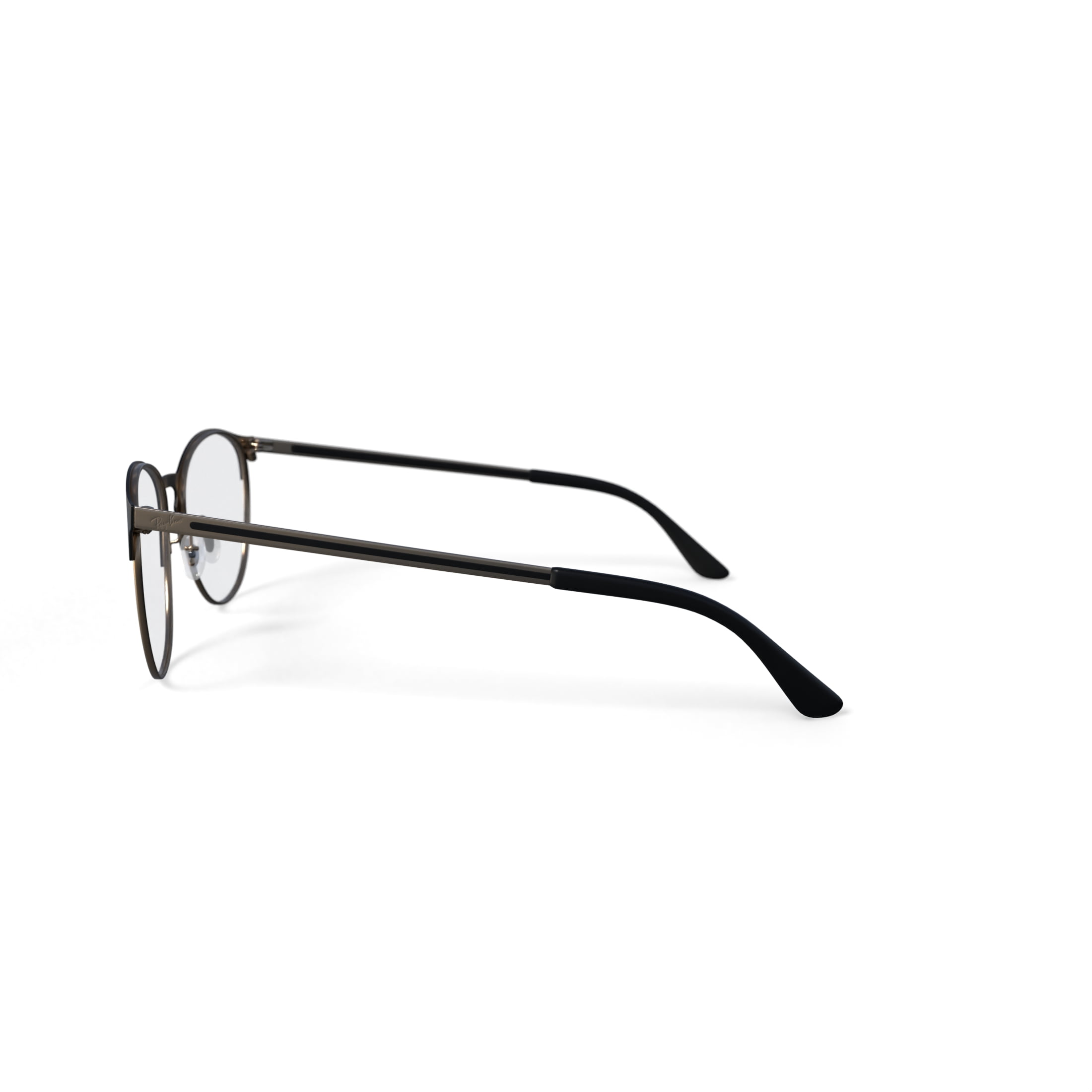 Ray-Ban Unisex Size 53 Phantos Prescription Eyeglasses with Case, Black on Arista