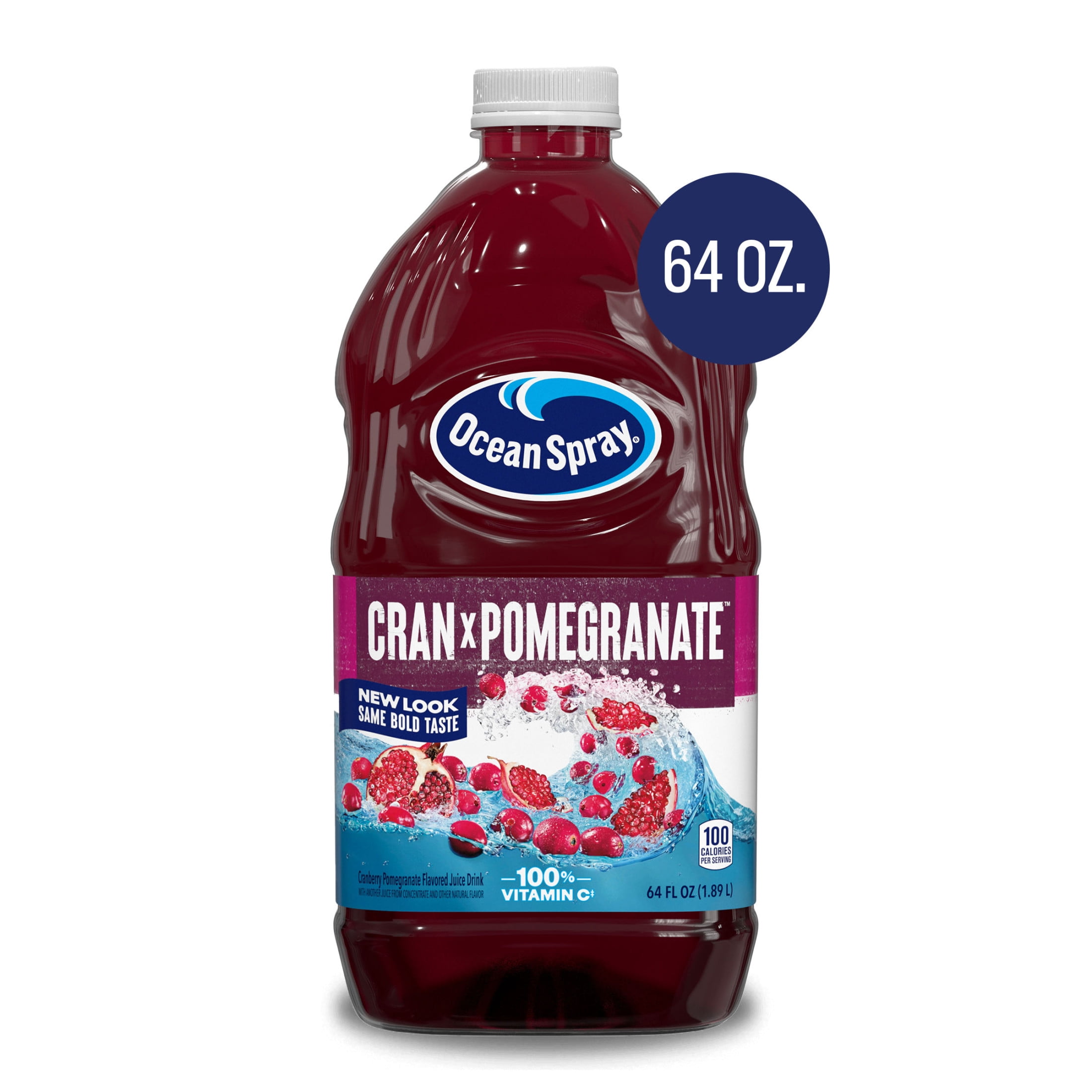 (8 pack) Ocean Spray® Cran-Pomegranate™ Cranberry Pomegranate Juice Drink, 64 fl oz Bottle