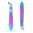 thumbnail image 1 of 2 Pieces Mini Cuticle Cutter, Trimmer for Manicure and Pedicure, Stainless Steel Nipper, Precise Pointed Tip Clipper Trim Nail Dry Skin (Colored Titanium) Colored Titanium, 1 of 5